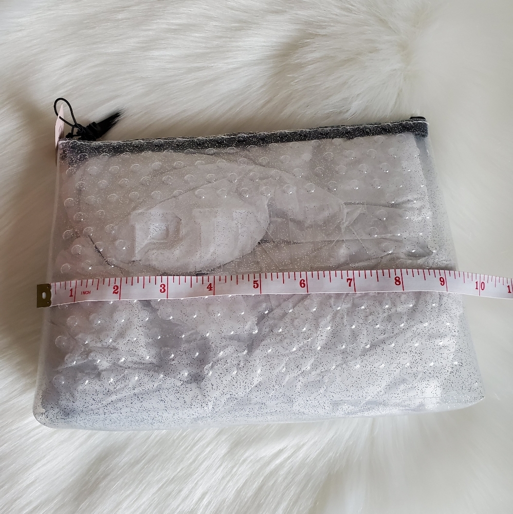 PINK VICTORIA'S SECRET CLEAR COSMETIC BAG - Picture 5 of 8